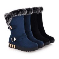 Boots Semi montantes Fourrees Fashion Luxe boucle Chic trendy 2014 2015